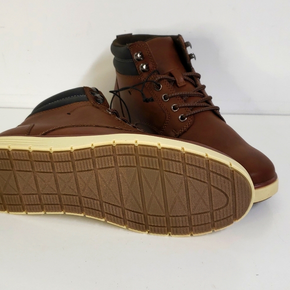 NEW! Men's Goodfellow Maxwell Brown High Top Lace-Up Sneaker Boots - Picture 7 of 8